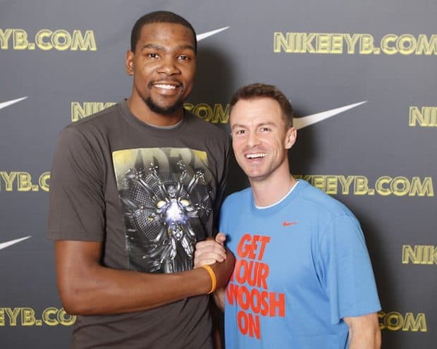Alan Stein, Jr. with Kevin Durant